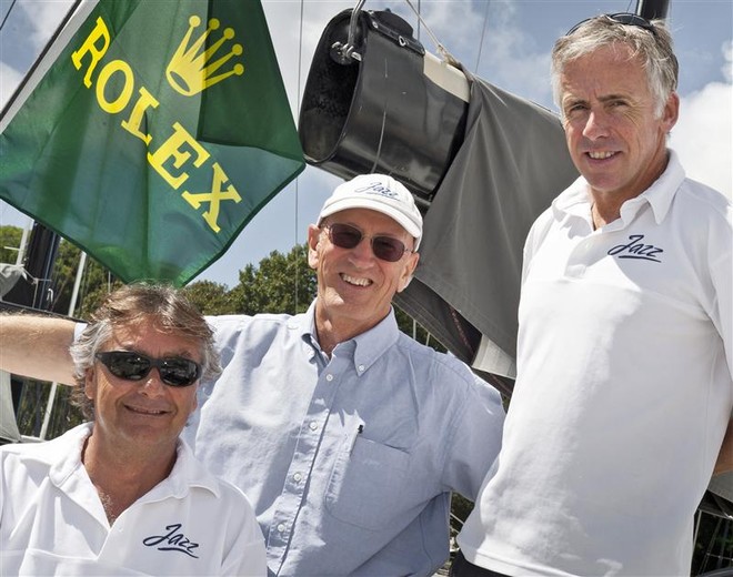 Christian Ripard, Chris Bull (Owner), Mike Broughton - JAZZ ©  Rolex/ Kurt Arrigo http://www.regattanews.com